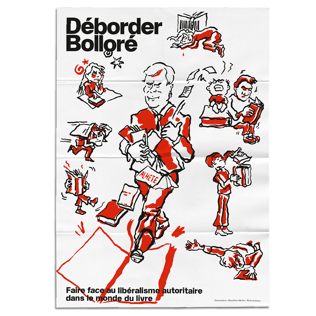 L’affiche _« Déborder Bolloré » par Blandine Molin_