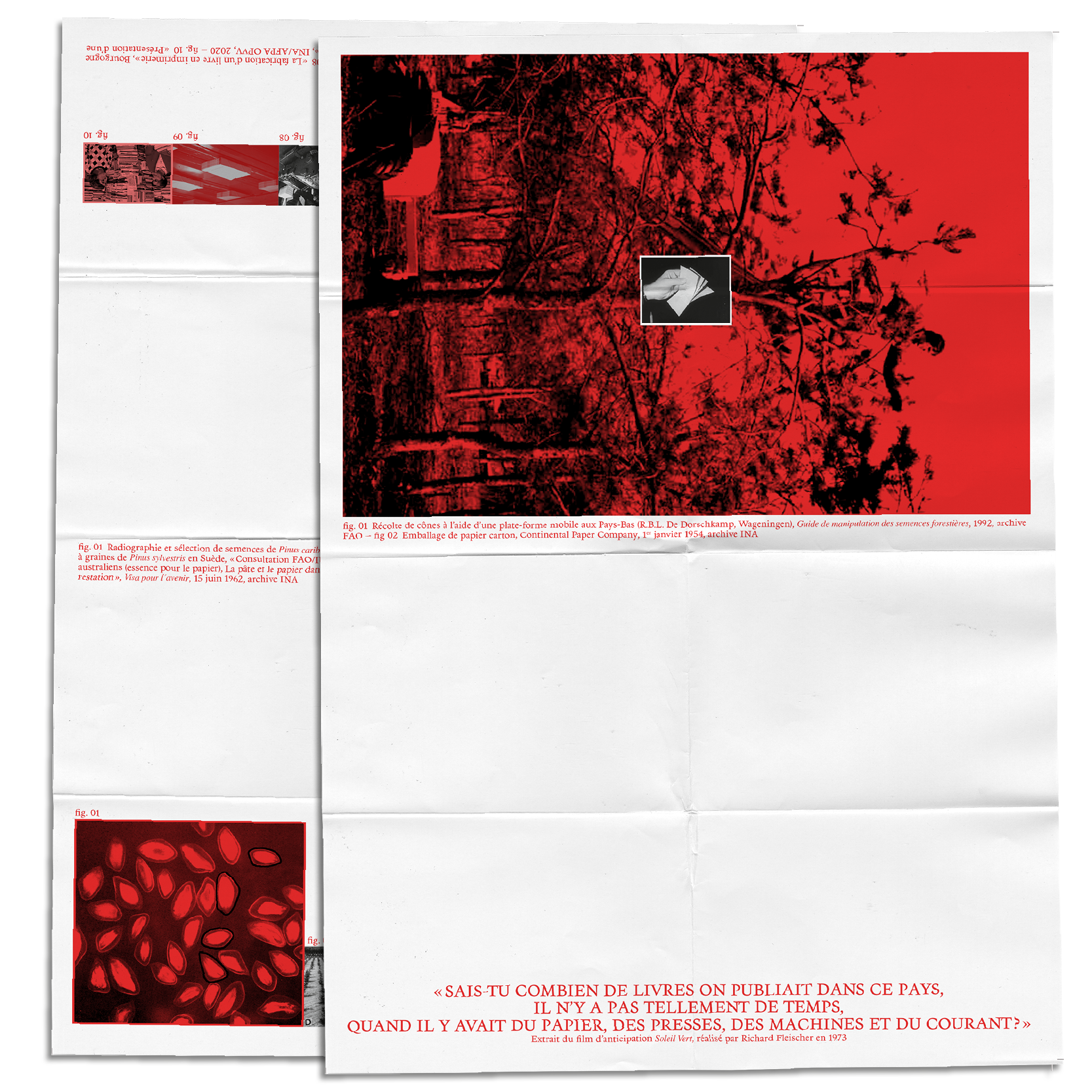 L’affiche « Au commencement – Vers une écologie du livre de papier »